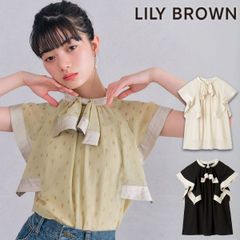 【爆速配送】 【SALE50%OFF】【即納】リリーブラウン LILY BROWN トップス 25春夏 スクエアスリーブラッフルブラウス ノースリーブ ミドル丈 lwfb252100