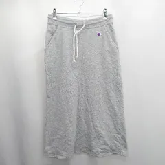 ◇ Θ Champion チャンピオン ウエストゴム ロゴ刺繍 ロング Iライン スカート サイズM グレー系 レディース E  【1506130012153】のサムネイル