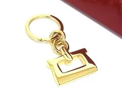 ■新品同様■ Salvatore Ferragamo フェラガモ キーホルダー キーリング バッグチャーム レディース ゴールド系 FR5891