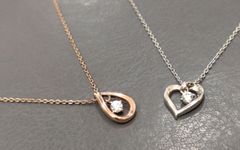 ★NA04352 Canal 4℃ カナルヨンドシー スターリング シルバー ネックレス ハート ディアドロップ 2点セット