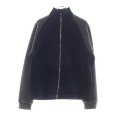 theory (セオリー) GARNER FZ_BOA FLEECE ボアフリース バイカラー ジップアップジャケット ブラック/グレー CF 21RE-01のサムネイル