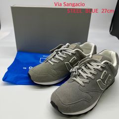 SANGACIO スエード スニーカー STEEL BLUE 7周年モデル レア 希少！【新品】サンガッチョ 7thスニーカー にゅ〜ずSTEEL BLUE