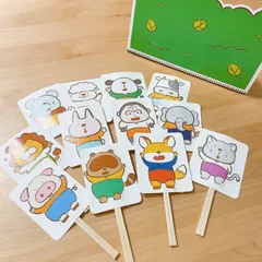 スケッチブックシアター素材「どうぶつさんだーれだ？」のサムネイル