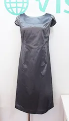 イギン ジブリーヌ コンビネーションセットドレス Igin Zibeline シャンタン光沢ロング紺ドレスセット (M) を