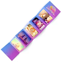 【中古】ポストカード [単品] 集合 蛇腹台紙付きポストカード5枚セット 「Blu-ray 劇場用再編集版 ウマ娘 プリティーダービー ROAD TO THE TOP Amazon.co.jp限定バンドルセット」 同梱特典