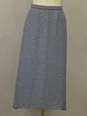 スローブイエナ SLOBE IENA LISA小花マーメイドスカート 花柄 36サイズ ブルー レディース F-M12015