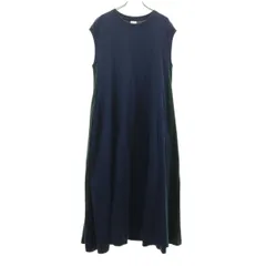 Champion チャンピオン ノースリーブ ロングワンピース S ネイビー レディース 古着