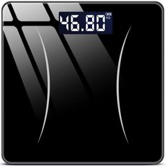 2024新登場・薄型】 体重計 ヘルスメーター 乗るだけ 高精度 電源自動ON/OFF バックライト付 180kgまで対応 ボディスケール 強化ガラス コンパクト 軽量 電池付属のサムネイル