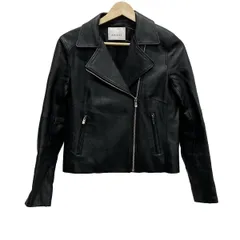 極美品♡ アナイ　レザージャケット　ノーカラー　ブラック　黒　羊革　36サイズ 極美品♡ アナイ レザージャケット ノーカラー ブラック 黒 羊革