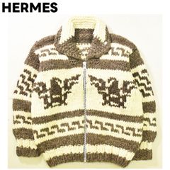 希少】 80s ヴィンテージ エルメス HERMES フルジップアップ カウチンセーター - メルカリ