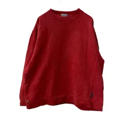 Reebok ロゴスウェット トレーナー L レッド リーボック プルオーバー 袖ロゴ ワンポイント トップス 古着卸 アメリカ仕入 a708-6091