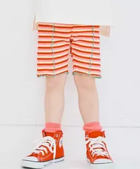 ☆再入荷☆　イロチ買いしたい総柄メロウハーフレギンス p.premier P322025　オレンジ