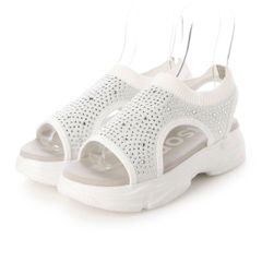 kitson ニット 厚底 キラキラ サンダル （WHITE）