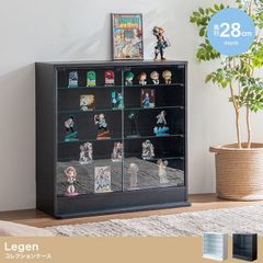 ◆選べる2カラー◆ 数量限定 コレクションケース 幅80cm ブラック ホワイト ディスプレイラック 飾り棚 キャビネット ガラス扉