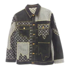極美品◎ルイヴィトン　タイダイ　デニムジャケット　大きいサイズ　モノグラム　総柄 LOUIS VUITTON(ルイヴィトン) モノグラム タイダイ デニム