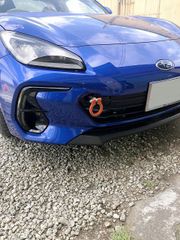 [牽引フック]ZD8 BRZ_R3/8～(フロント)用レーシングフック(可倒タイプ)