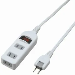 【 新品 未開封 】 ヤザワ 電源タップ ノイズフィルター集中ＳＷ付 （２ピン式・３個口・１ｍ・ホワイト） Y02BKNS311WH 未使用 送料無料