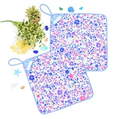 COLORFUL CANDY STYLE 新品  ループタオル 2枚セット フラワー模様のエアリーシャワー ループ付きタオル 紐付きタオル ハンドタオル 保育園 幼稚園 かわいい 今治 タオル ハンカチ おしゃれ 小学校