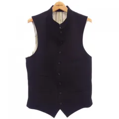 1993SSアーカイブ ヨウジヤマモト プールオム 刺繍ジレ ベスト黒 90s