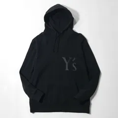 好評安い美品　y\'s ブラックパーカートレーナー　ジップアップ　y\'sロゴ トップス