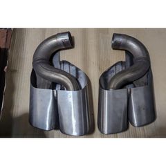 Porsche ポルシェ マフラーカッター 2個セット 4本出し カイエン
