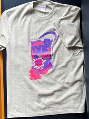 T-shirts " Paint It POP Can " 　 グレーT×ピンク（蛍光）/パープルのサムネイル