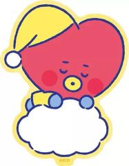 [중고] 인감 스티커 TATA (부이) 여행 스티커 드림 오브 베이비 (6) [BT21]