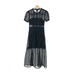 SELF-PORTRAIT セルフポートレイト スパンコールドレスワンピース サイズ:UK8 半袖    ブラック レディース / 240001154377