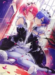 【中古】ポスター B2片面ポスター(八つ折) レム＆ラム(三登いつき) 「Re：ゼロから始める異世界生活」 月刊コミックアライブ 2021年8月号付録