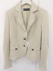 ◇ ICB アイシービー ウール 長袖 ジャケット サイズ11 ベージュ レディース  【中古】 【1204080000854】