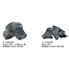 和石　‐NAGOMIISHI‐　【揖斐】大または中サイズ　20kg　自然石　東洋工業