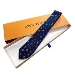 LOUIS VUITTON　ヴィトン　ネクタイ　クラヴァットLVスペース　宇宙　未使用　M73269