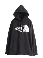 【お得なクーポン配布中!】 ノースフェイス プリント スウェット フード パーカー レディース L 古着 The North Face プルオーバー 裏起毛 トレーナー アウトドア 薄手