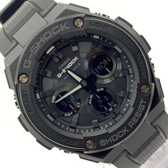 （T246）美品 稼動品 CASIO カシオ 電波ソーラー G-SHOCK ジーショック G-STEEL ジースチール GST-W100G-1BJF 人気 時計 メンズ ユニセックス