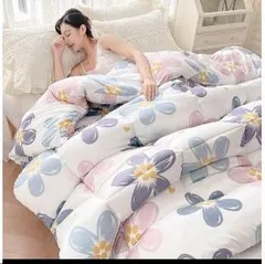 羽布団エリ丸キルト 羽毛掛け布団 150x210cm