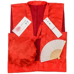 FLYSAIL 還暦 ちゃんちゃんこ お祝い 男女兼用 単衣 赤 プレゼント 赤いちゃんちゃんこ 長寿 お祝い 父の日 母の日 ギフト 敬老の日 (赤) 0