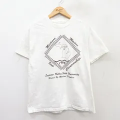 L/古着 半袖 ビンテージ Tシャツ メンズ 90s ミシガン クルーネック 白 ホワイト 25aug26 中古