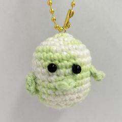 マスコット 小鳥	黄緑	毛糸 編み物 ハンドメイド/工房エールヨコハマ