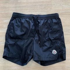 MONCLER  モンクレール  BOXER MARE ボクサー マーレ ロゴパッチ ナイロンショーツ スイムウェア ブラック  I10912C00007