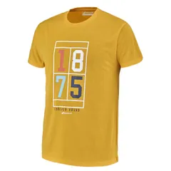 サフラン(6016)「ＵＳサイズ」バボラ(Babolat) 2023 SS メンズ EXERCISE エクササイズ ビンテージ 半袖Tシャツ 4MS23443(320019979)【メール便発送】