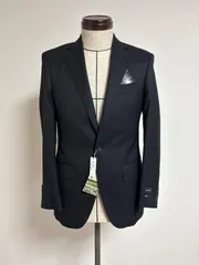 新品未使用　訳あり激安　新社会人、リクルート、普段のお仕事などオールラウンド　ダークネイビースーツ　サスティナウール100% サイズY4