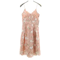 Lily Brown リリーブラウン 未使用 花柄 レース キャミワンピース F ピンク系 タグ付き レディース 古着