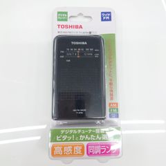 東芝 TOSHIBA AM/FMラジオ TY-APR4 ブラック　デジタルチューナー