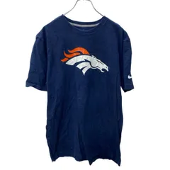 NIKE 半袖 プリントTシャツ L ネイビー ナイキ NFL Denver Broncos 古着卸 アメリカ仕入 a704-5446