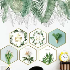 【SHOPSB】ウォールステッカー お洒落 花 剥がせるシール 引っ越し 模様替え