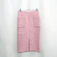 ◇ ⊇ BABYLONE スリット加工 ハーフジップ 膝丈 タイト スカート サイズ34 ピンク レディース E  【1502060006286】のサムネイル