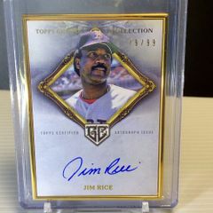 2023 Topps Gilded ジム・ライス★直筆サインカード JIM RICE GOLD FRAME /99