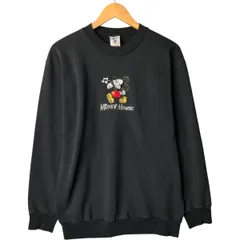 古着 90年代 Disney MICKEY MOUSE ミッキーマウス キャラクタースウェットシャツ トレーナー USA製 メンズL相当 ヴィンテージ/eaa583208