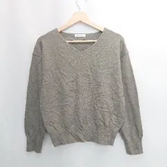 ◇ ⊇ NATURAL BEAUTY BASIC ナチュラルビューティーベーシック 長袖 ニット サイズM ブラウン系 レディース E  【1503050028745】