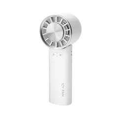 折り畳み式 Icy ハンディファン 冷却プレート搭載 3way 扇風機 携帯扇風機USB 充電式 ストラップ付き ハンディ 持ち運び 手持ち 卓上 首掛け 共用 冷却 プレート 肌 冷やす 毛穴 引き締め メイク 携帯 アウトドア 熱中症対策 ホワイト 1